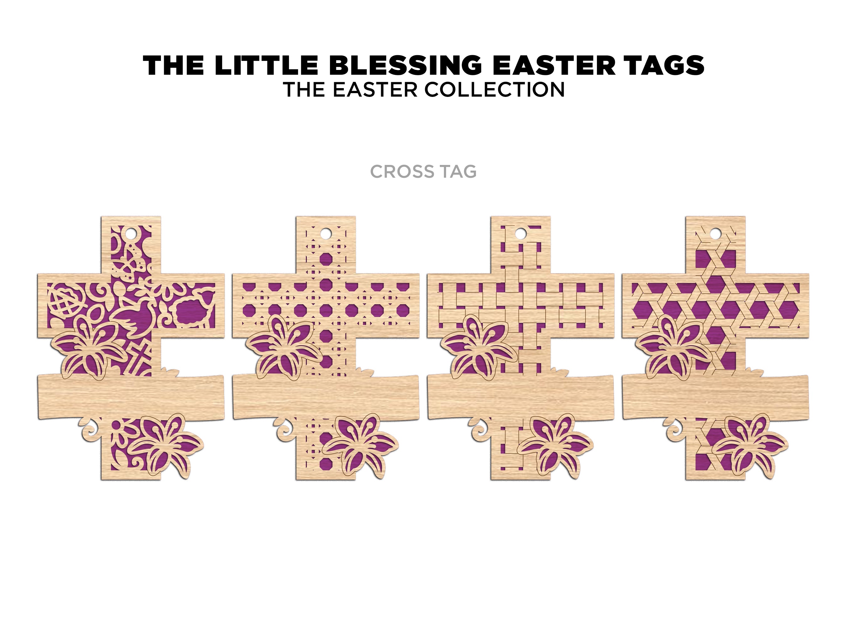 Little Blessings Easter Tags - Longleaf Laser Designs