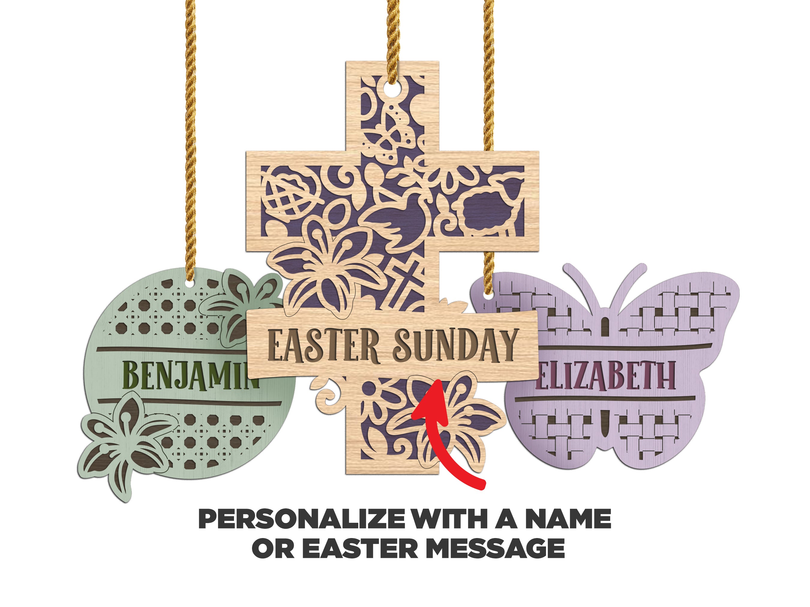 Little Blessings Easter Tags - Longleaf Laser Designs
