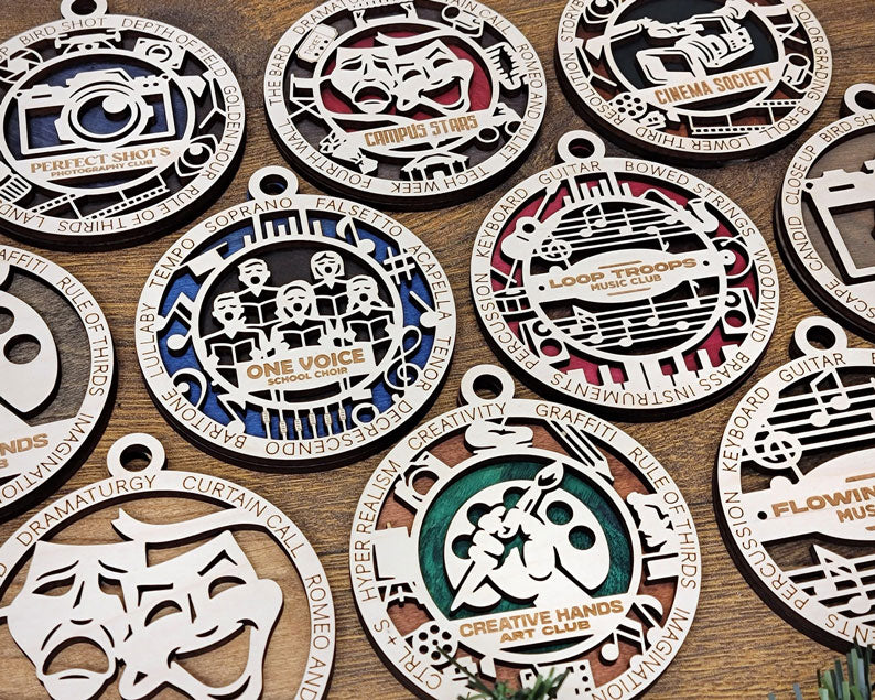 Ornaments For The Arts - Longleaf Laser Designs
