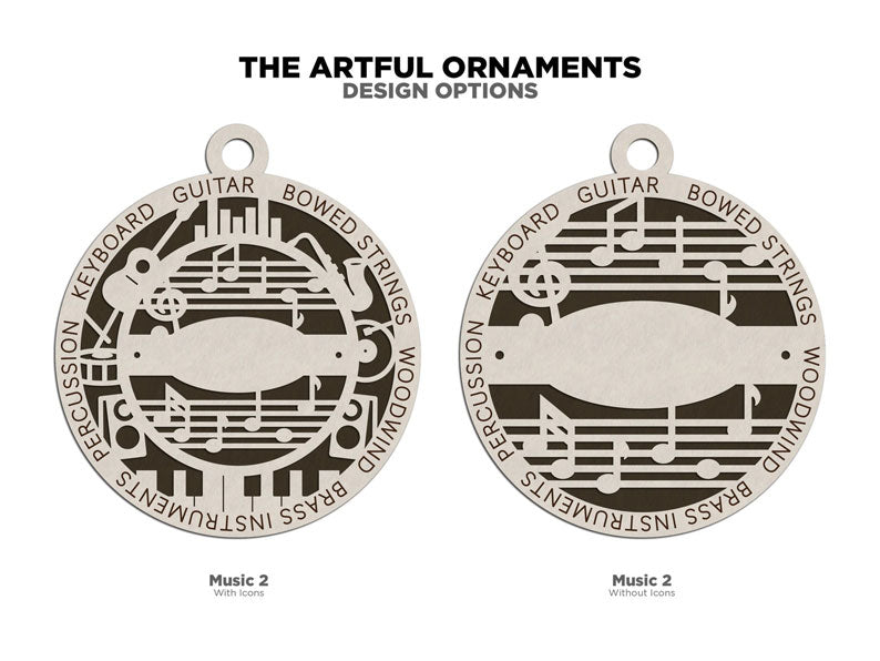 Ornaments For The Arts - Longleaf Laser Designs