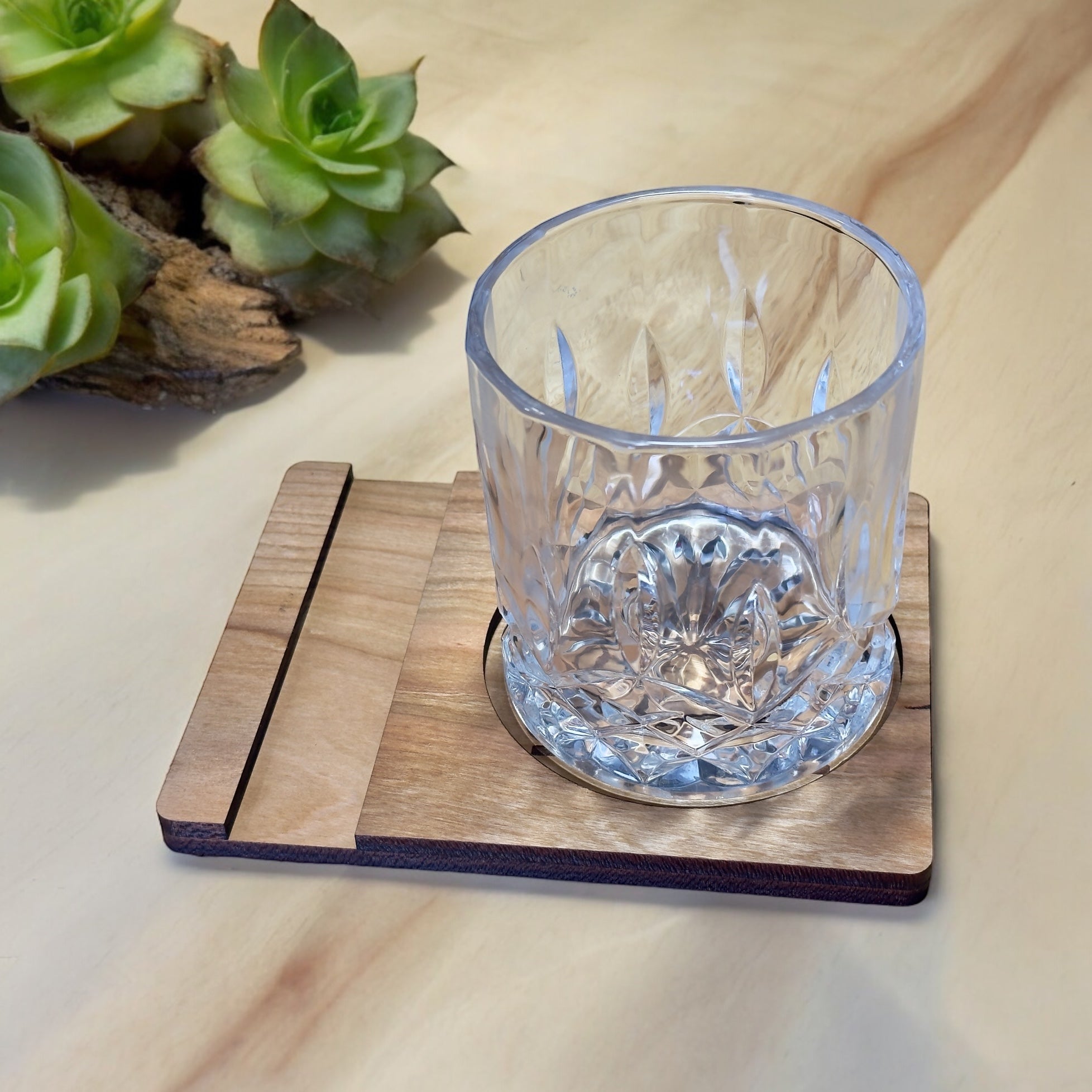 Cigar & Cocktail Coaster - Longleaf Laser Designs