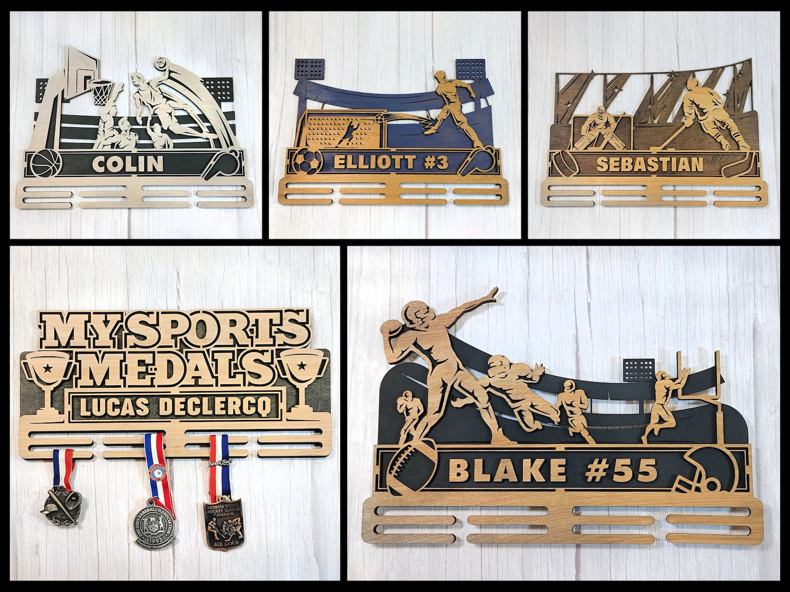 Medals Display - Longleaf Laser Designs