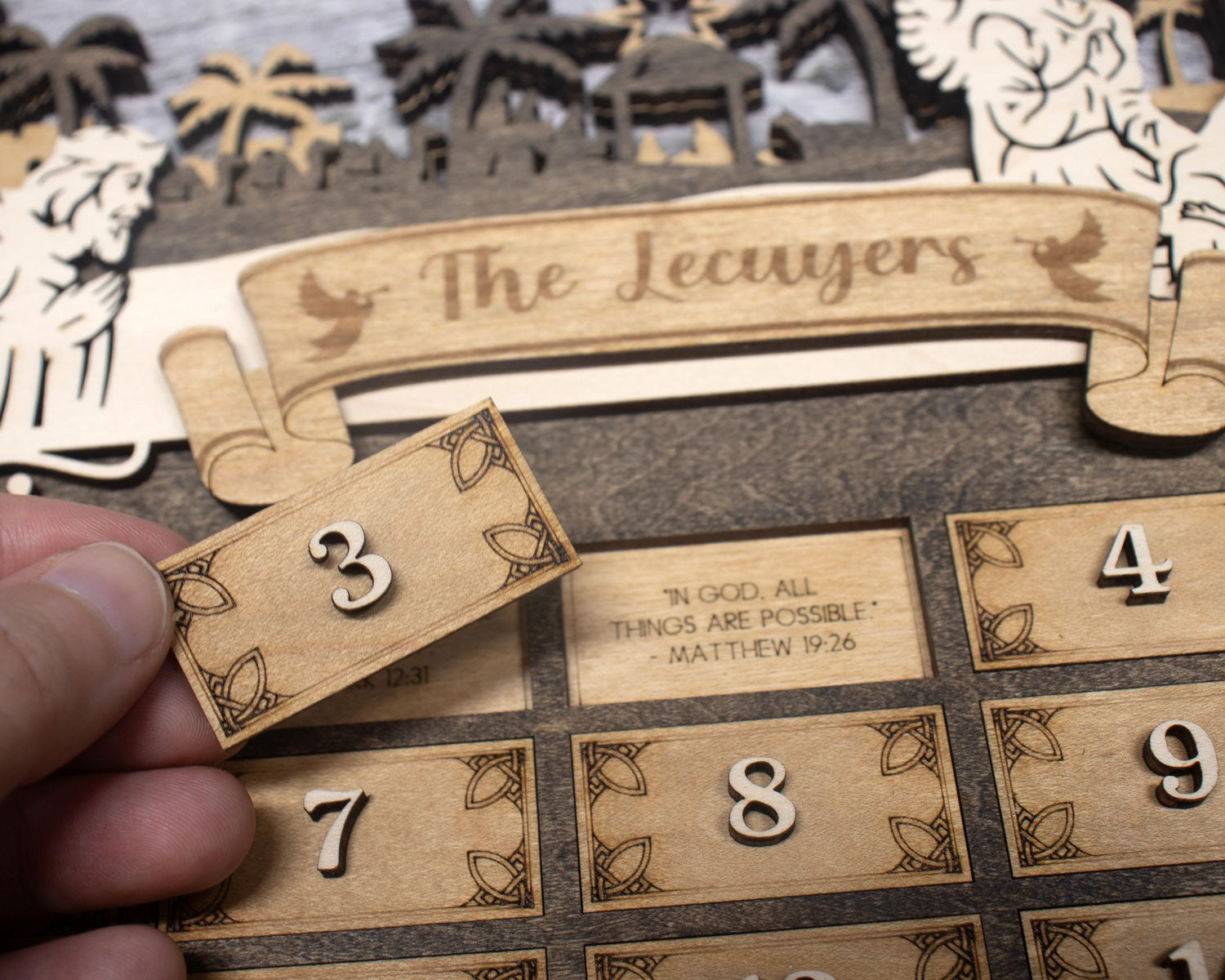 Christmas Advent Calendar - Longleaf Laser Designs