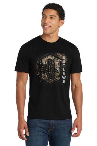 Outlaws Themed Short Sleeve T-Shirt - Longleaf Laser Designs