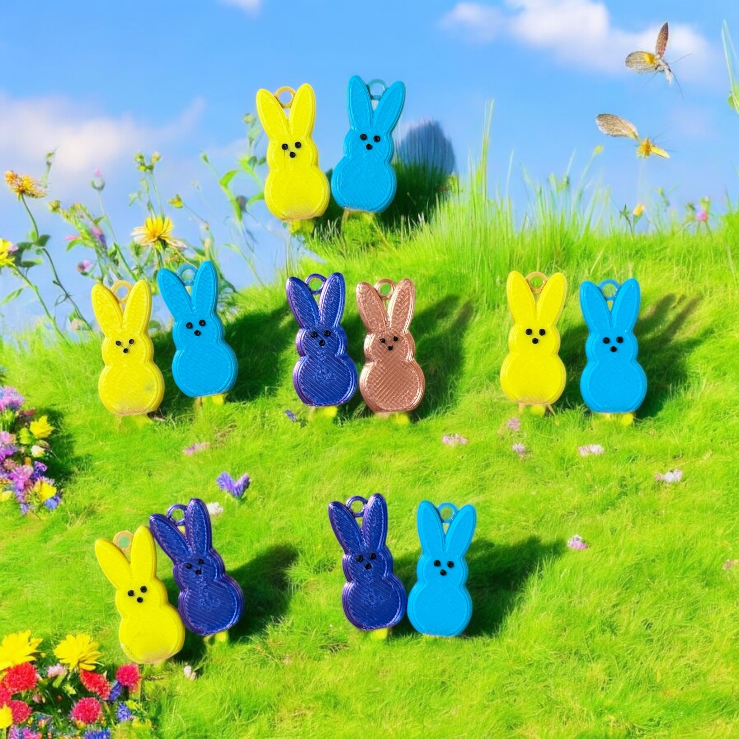 Peeps Earrings - Longleaf Laser Designs