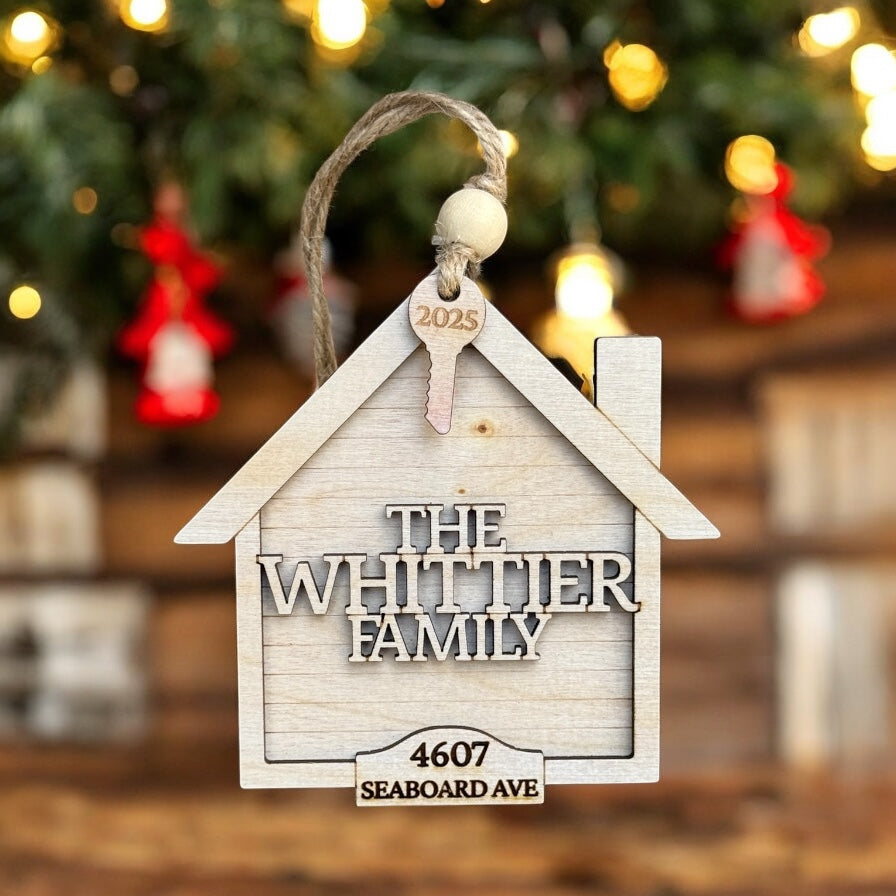 New Home Ornament - Longleaf Laser Designs