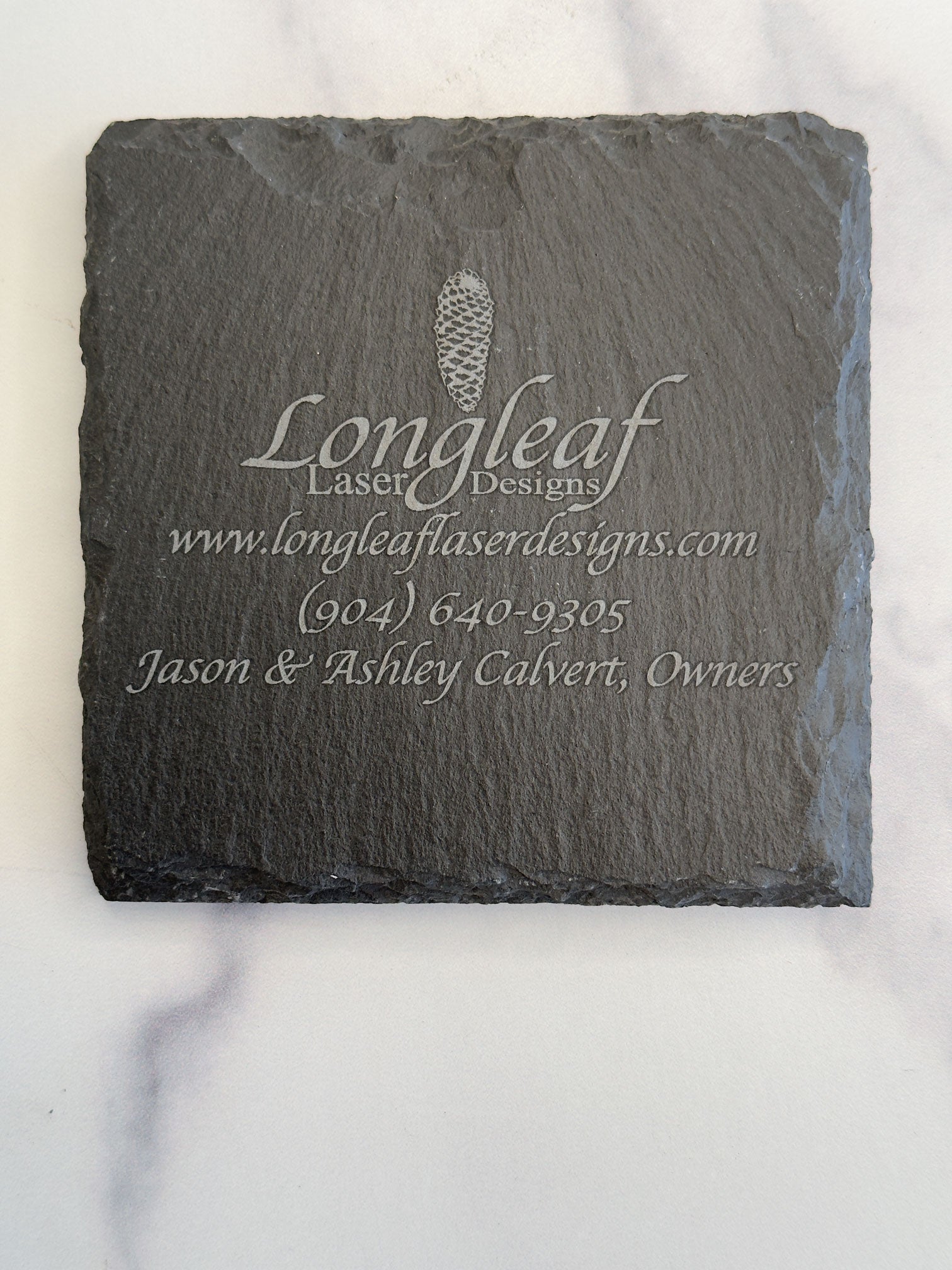 Slate Coaster (4) - Longleaf Laser Designs