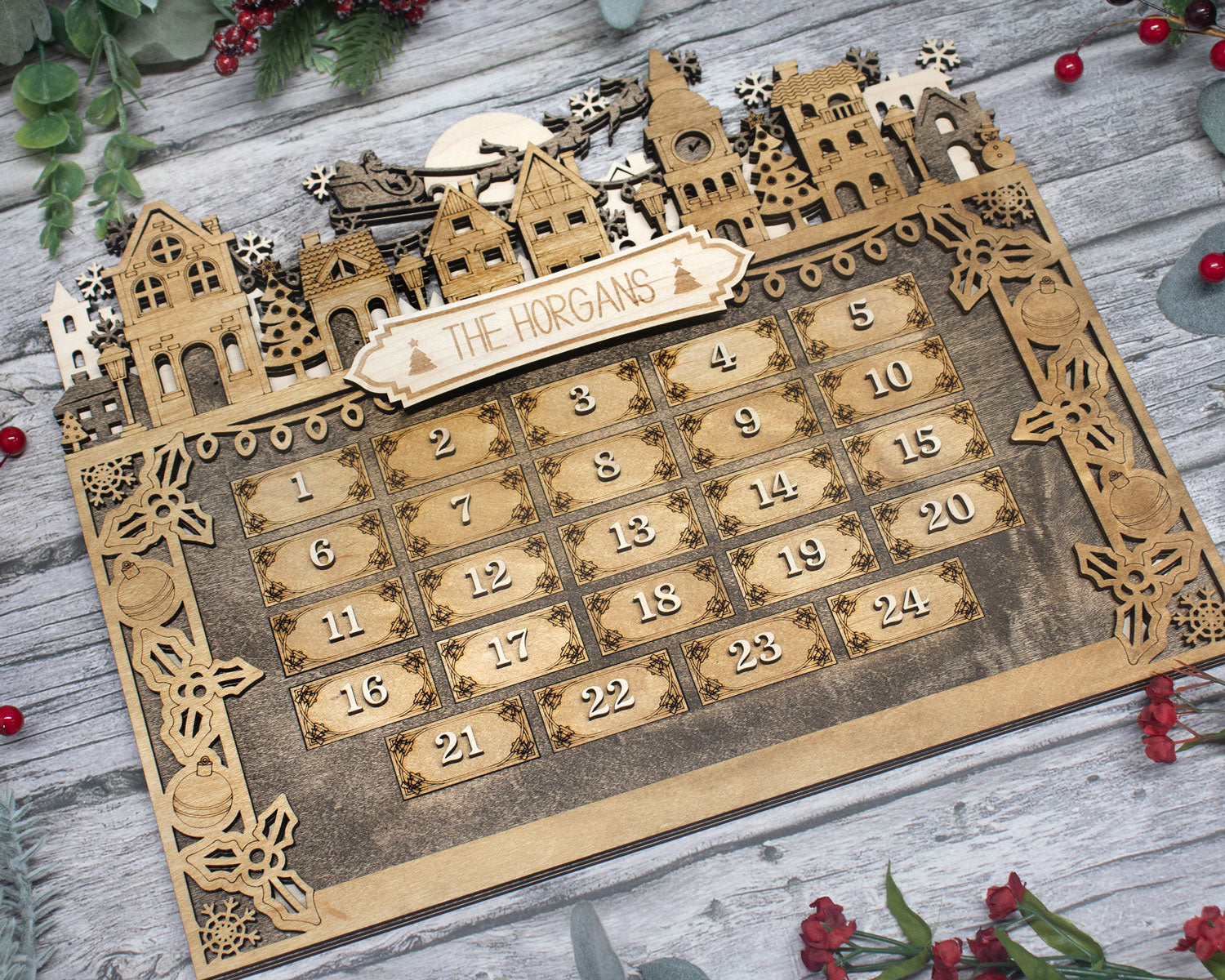 Christmas Advent Calendar - Longleaf Laser Designs