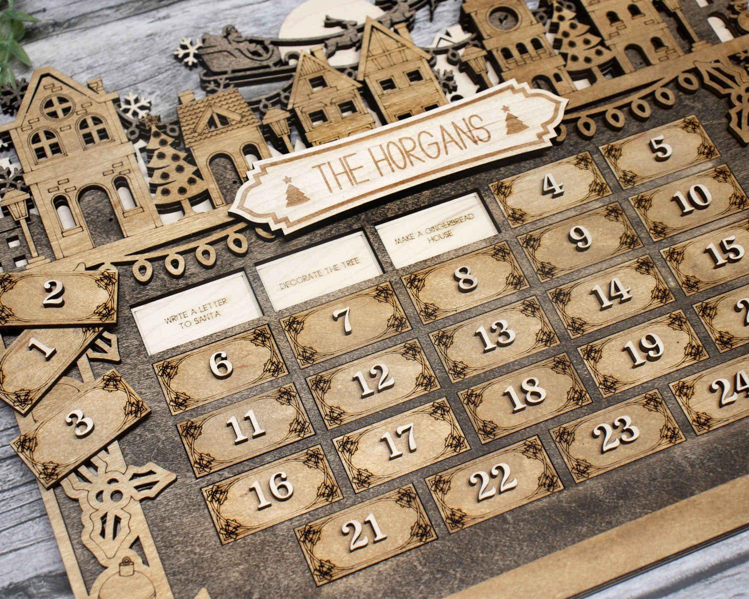 Christmas Advent Calendar - Longleaf Laser Designs
