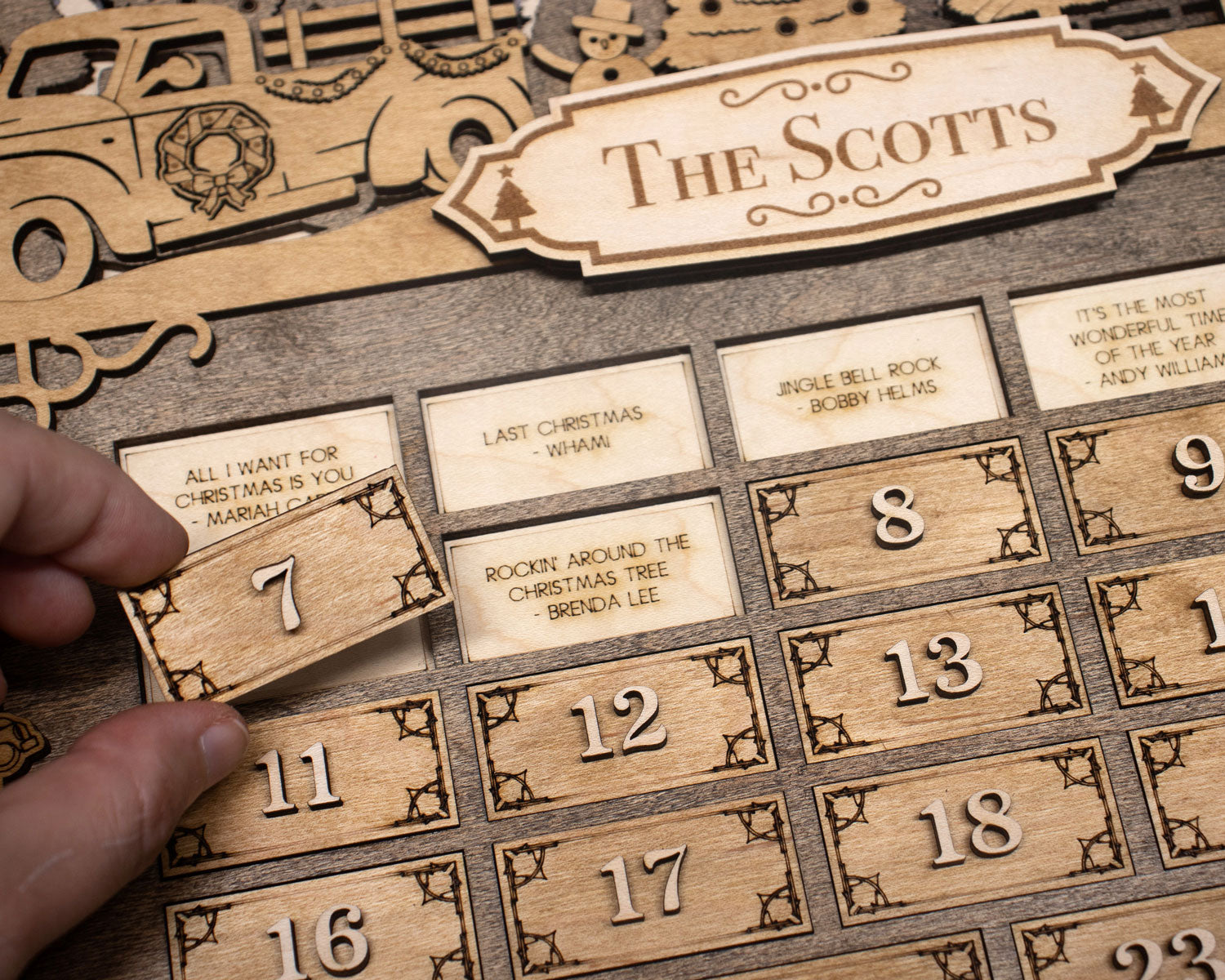 Christmas Advent Calendar - Longleaf Laser Designs