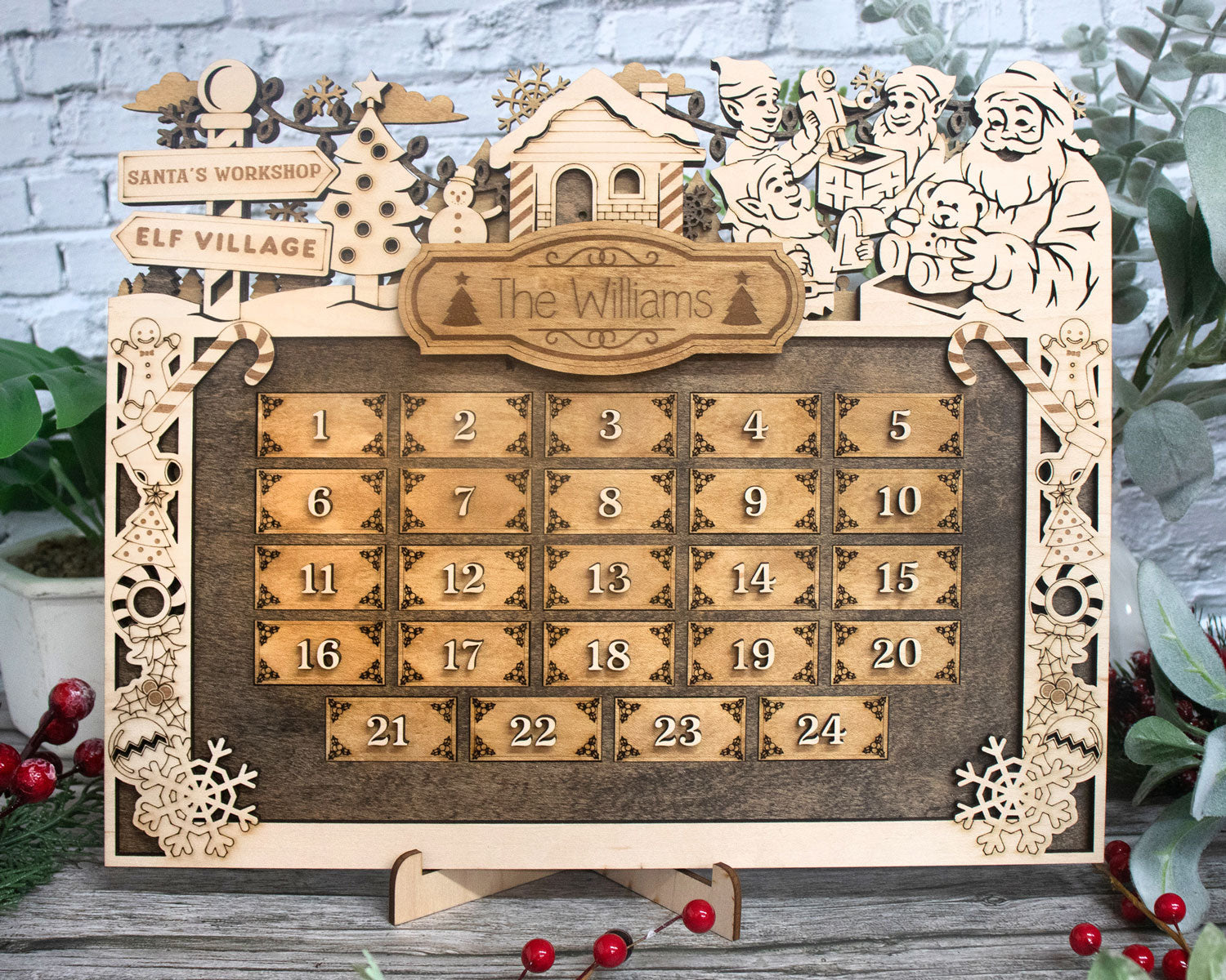 Christmas Advent Calendar - Longleaf Laser Designs