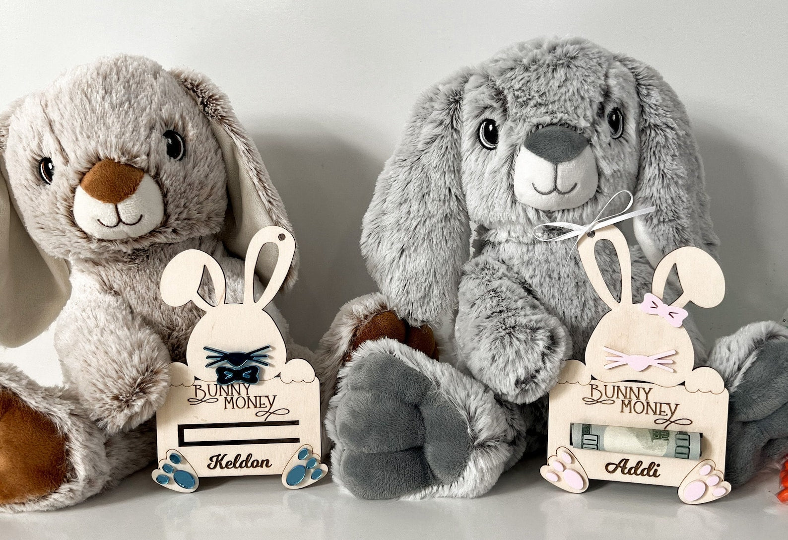 Bunny Money Tag - Longleaf Laser Designs