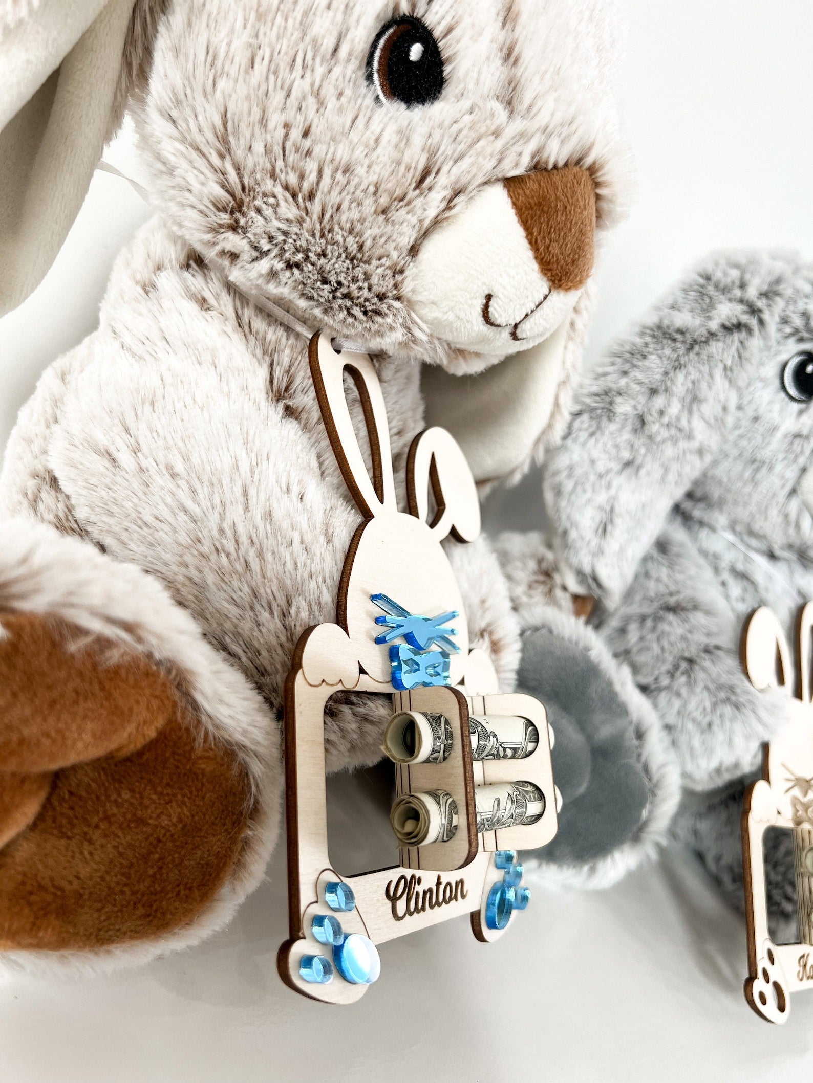 Bunny Money Tag - Longleaf Laser Designs