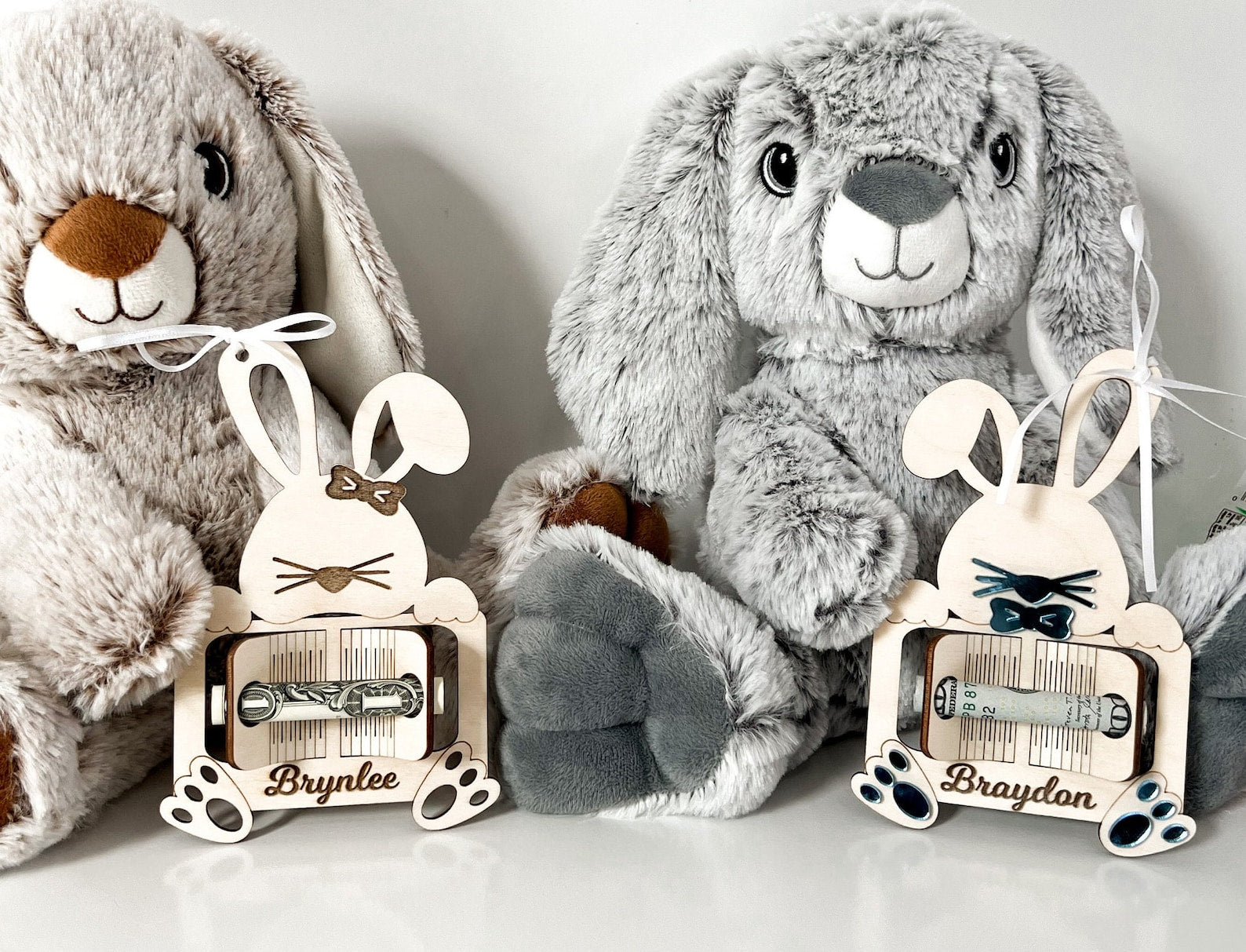 Bunny Money Tag - Longleaf Laser Designs