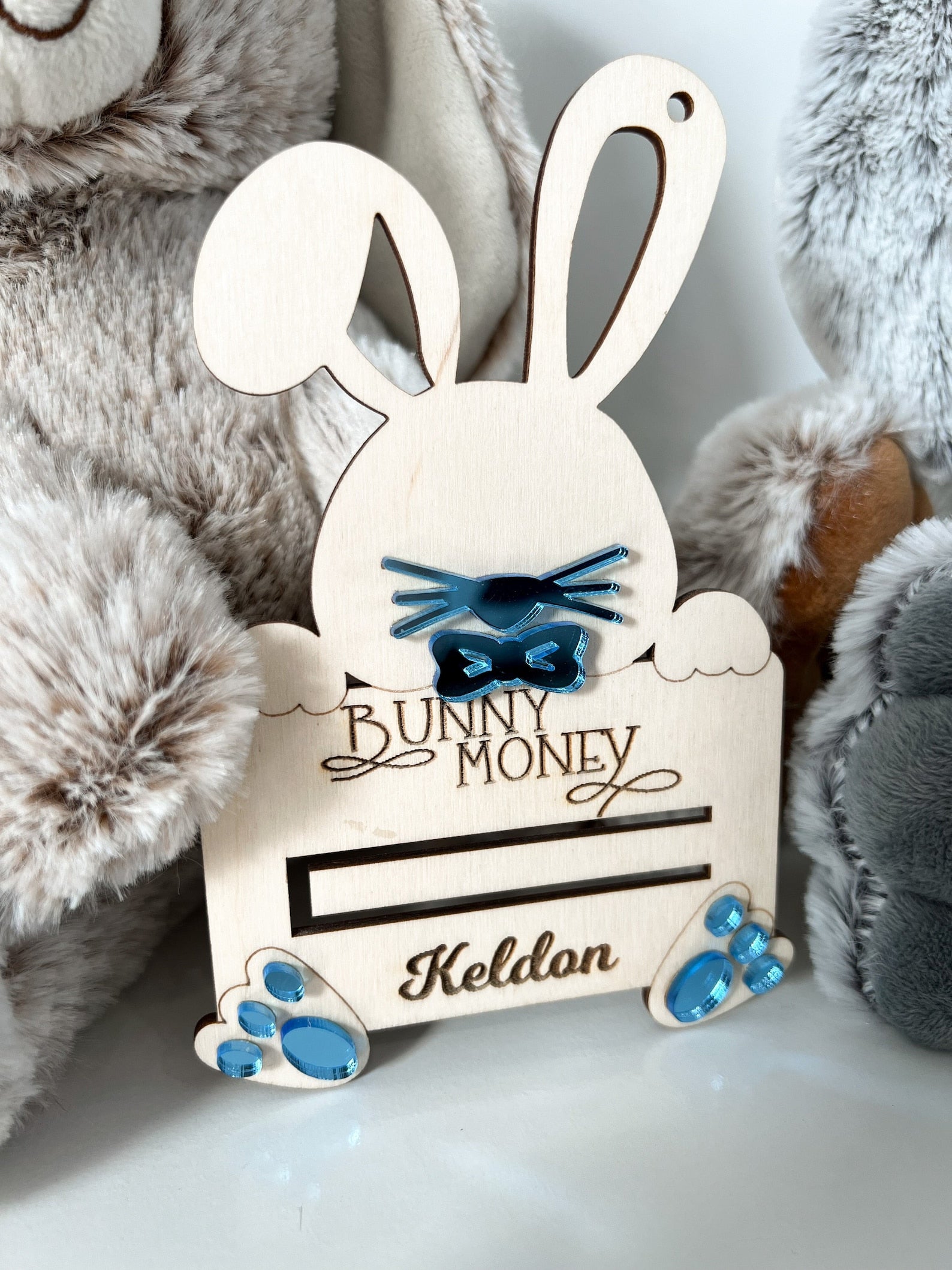 Bunny Money Tag - Longleaf Laser Designs