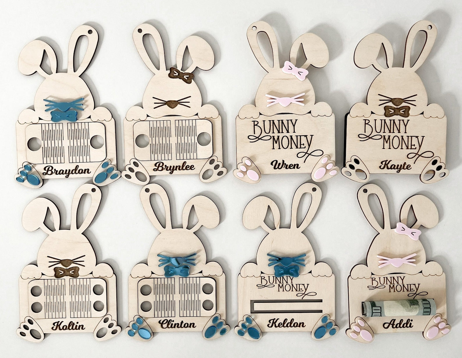 Bunny Money Tag - Longleaf Laser Designs