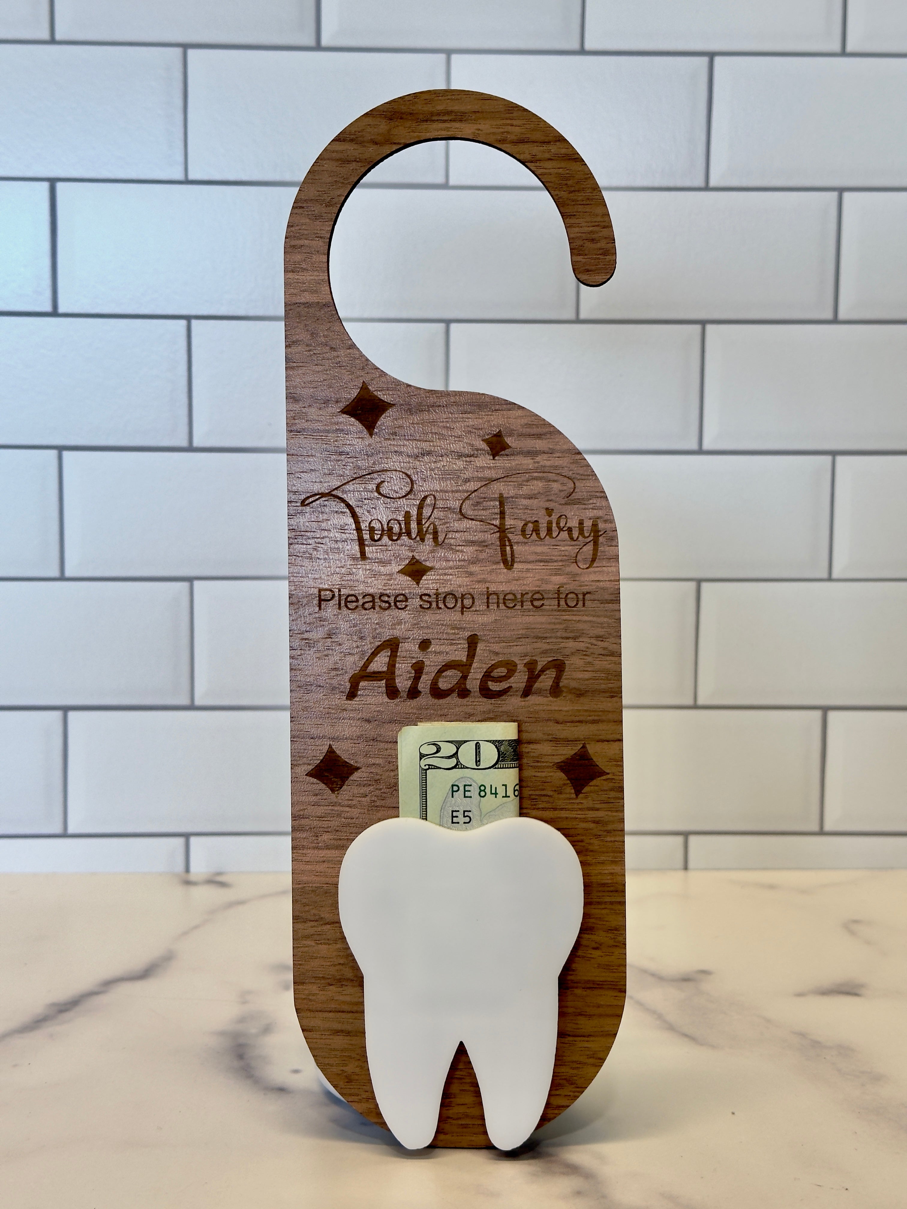 Tooth Fairy Door Hanger - Longleaf Laser Designs