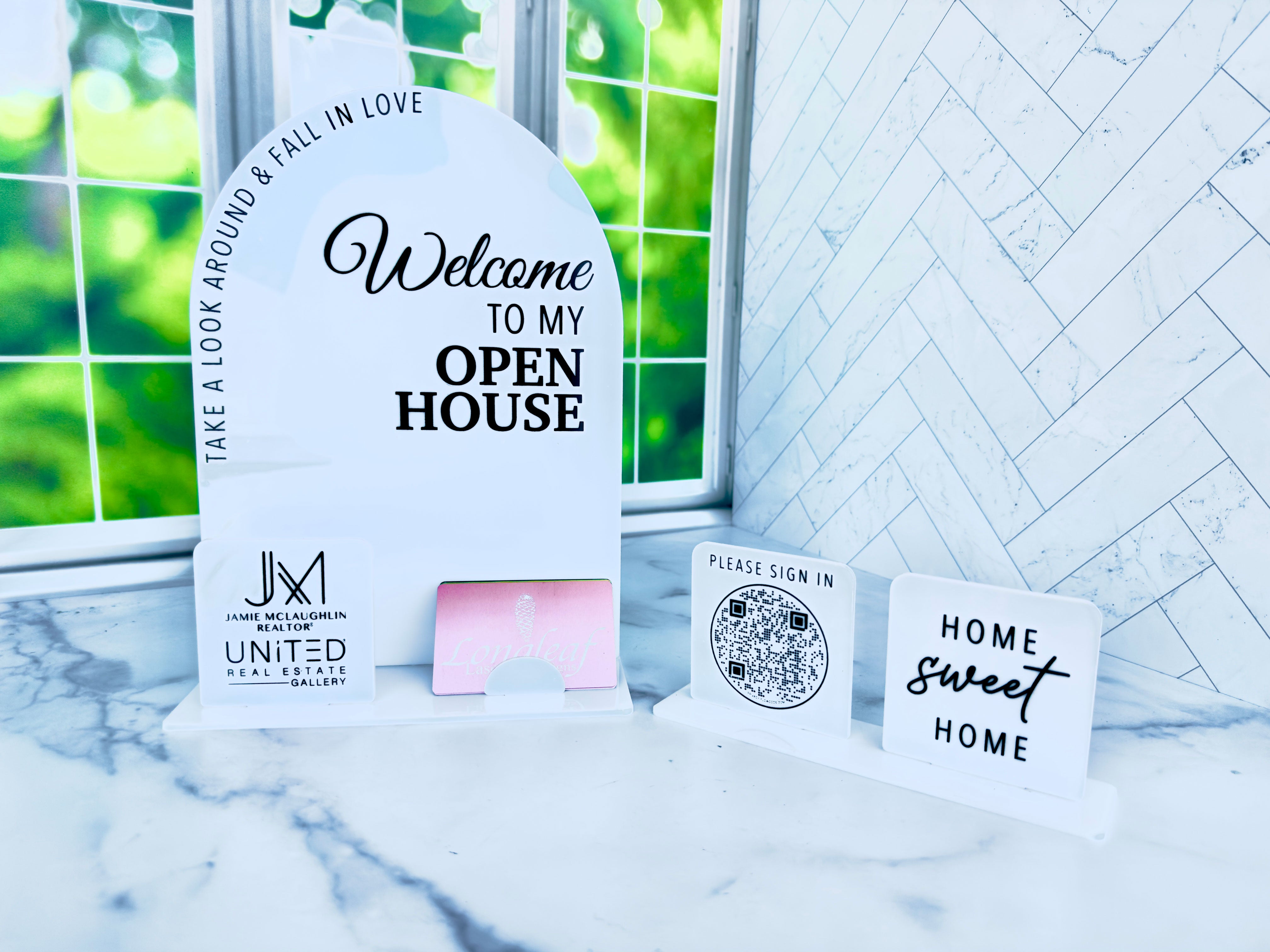 Realtor Open House Display - Longleaf Laser Designs