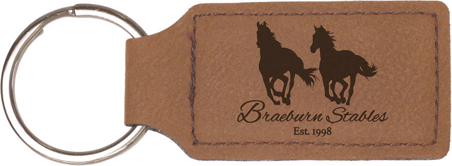 Leatherette Keychains - Longleaf Laser Designs