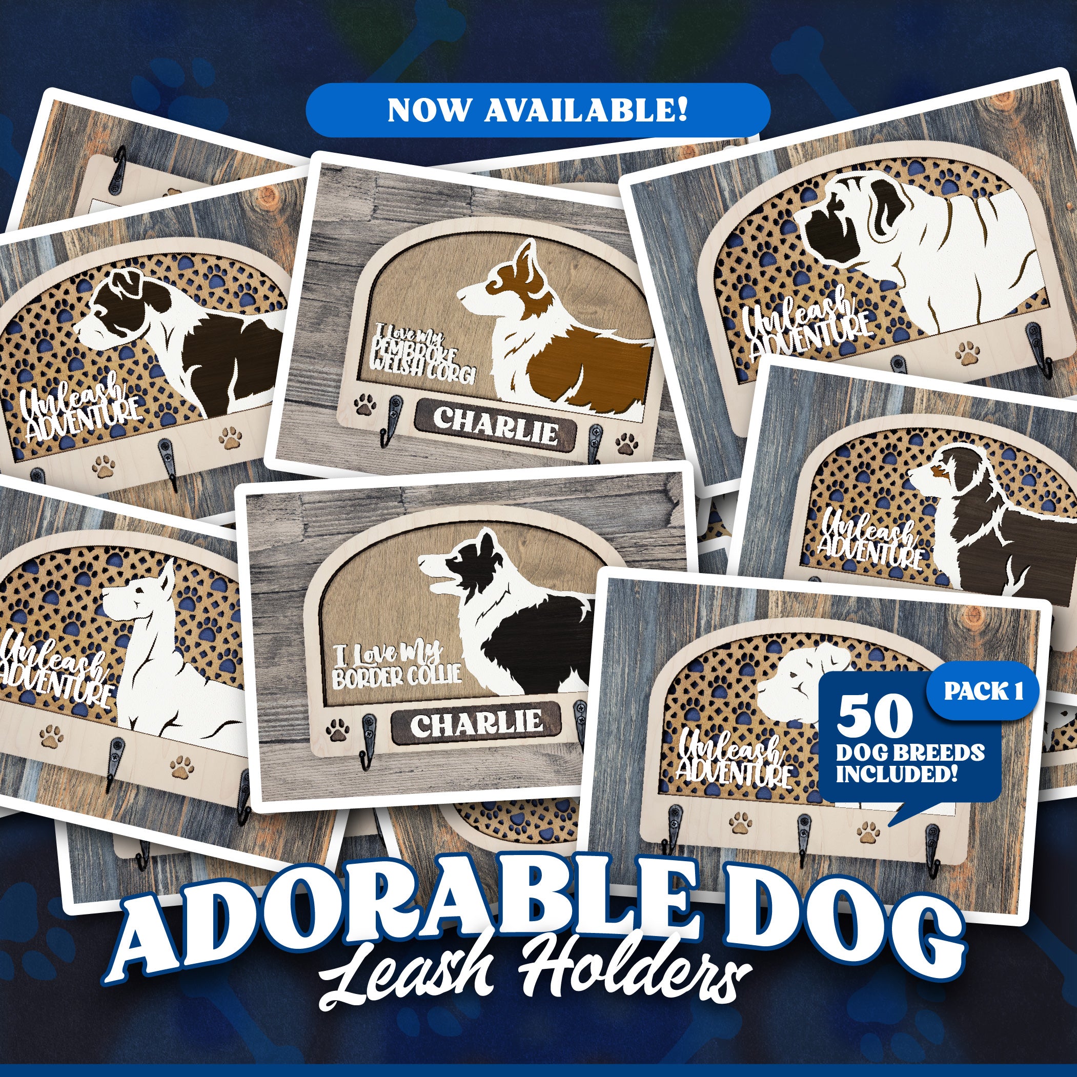 Dog Leash Holders - Longleaf Laser Designs