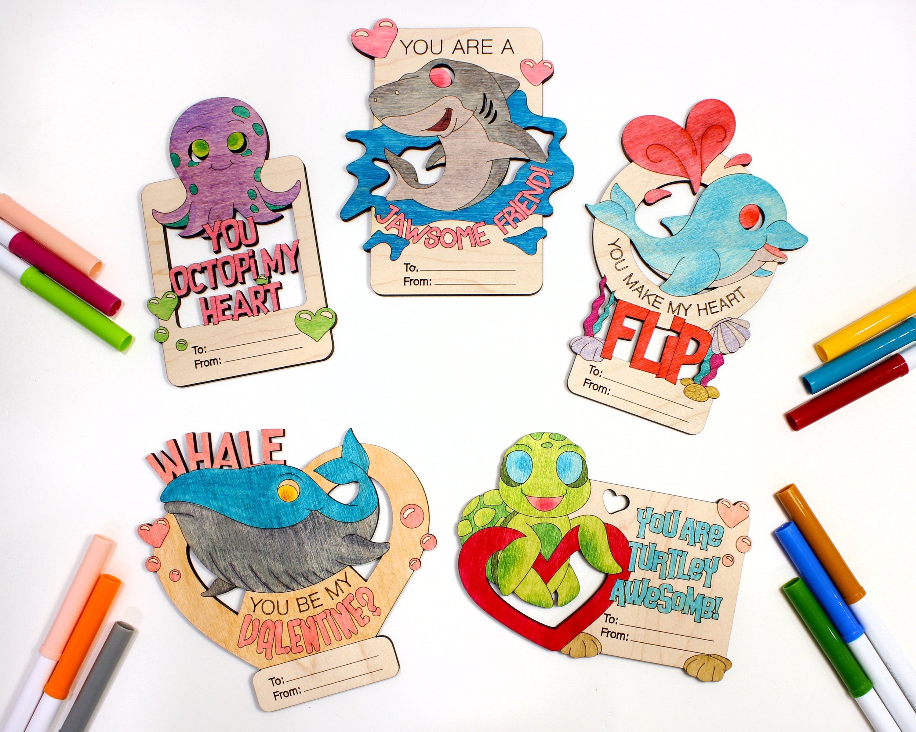 Valentine Cards - Longleaf Laser Designs