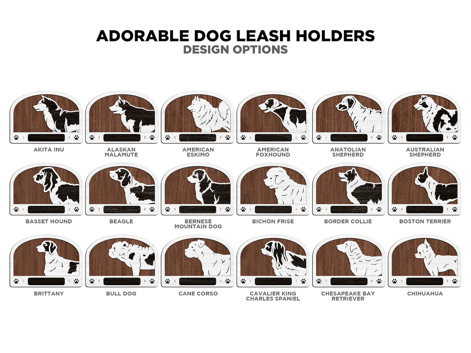 Dog Leash Holders - Longleaf Laser Designs
