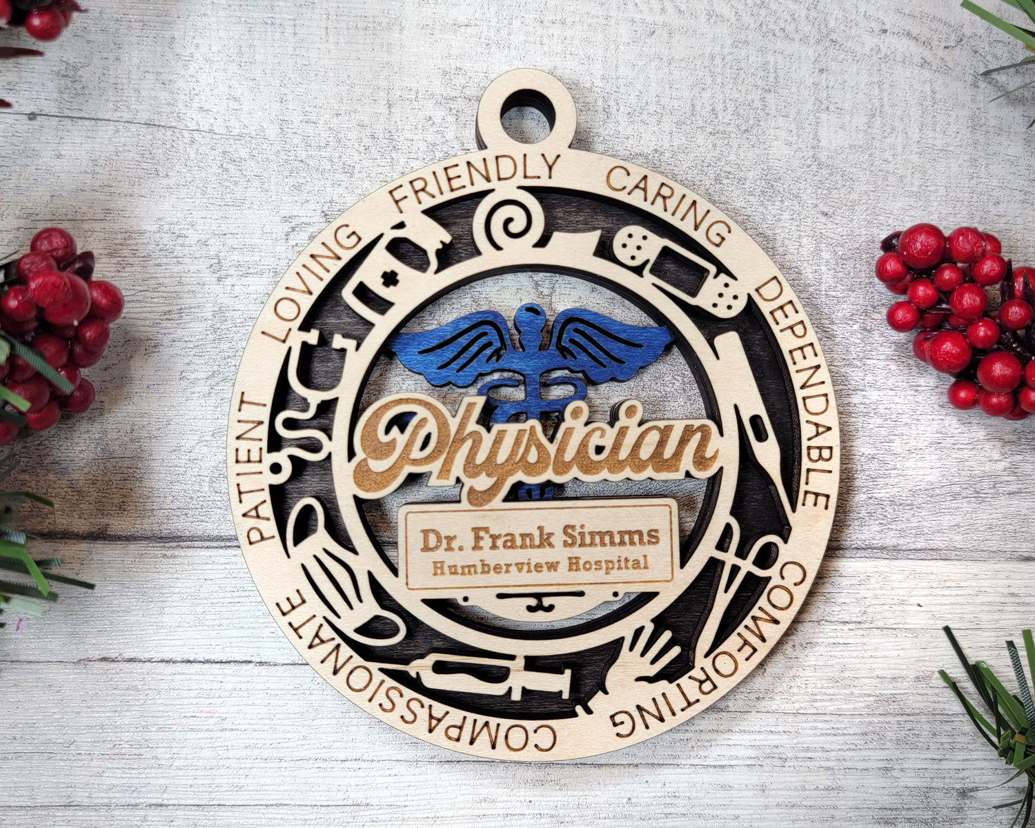 Medical Ornaments - Longleaf Laser Designs