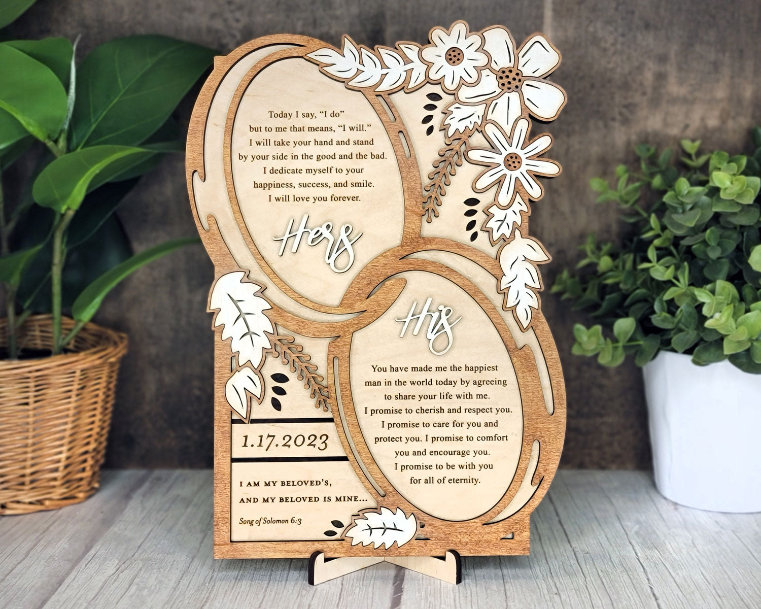 Wedding Vows - Longleaf Laser Designs