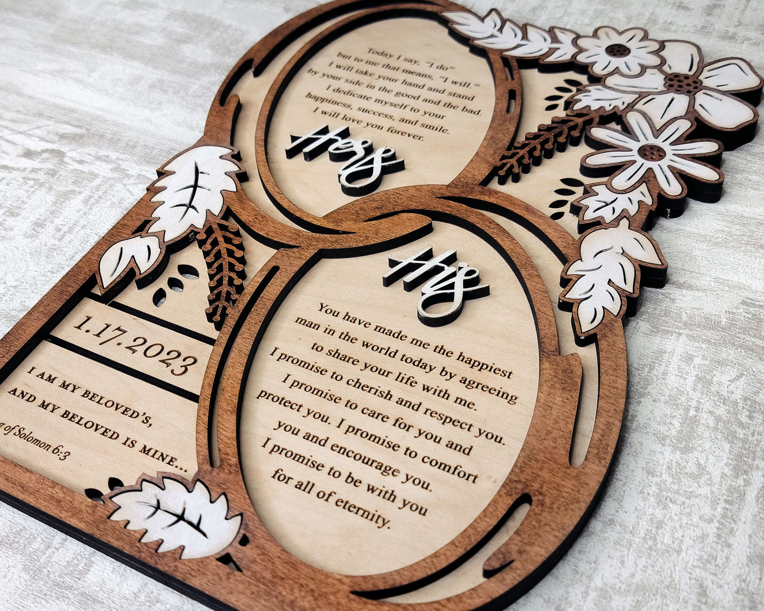 Wedding Vows - Longleaf Laser Designs